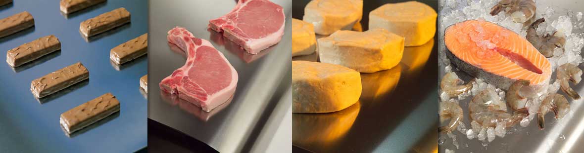 固体不锈钢输送带食品加工应用